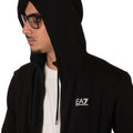 Felpa Zip Logo Uomo 8NPM38NERO EA7