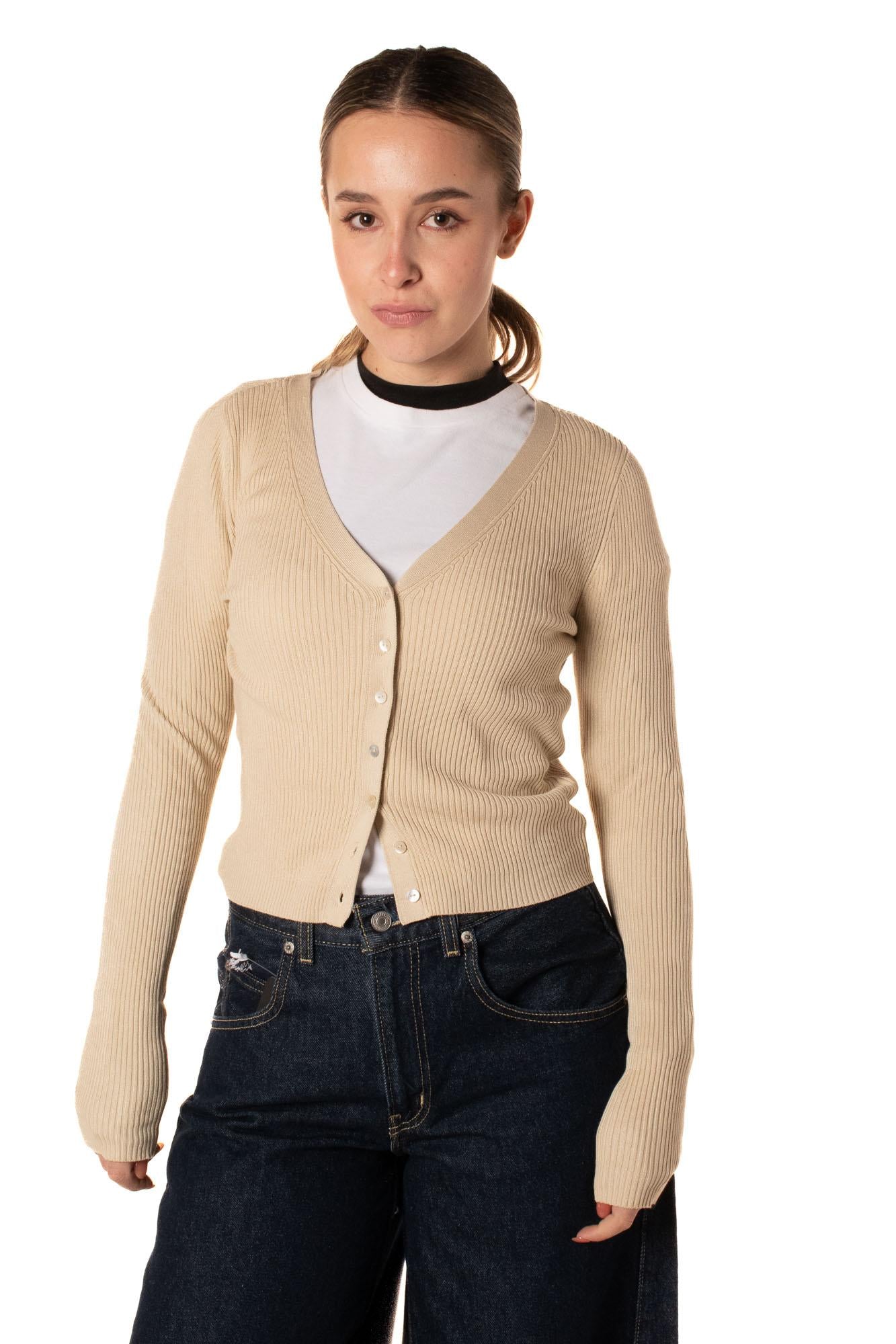 Cardigan V Neck Donna 