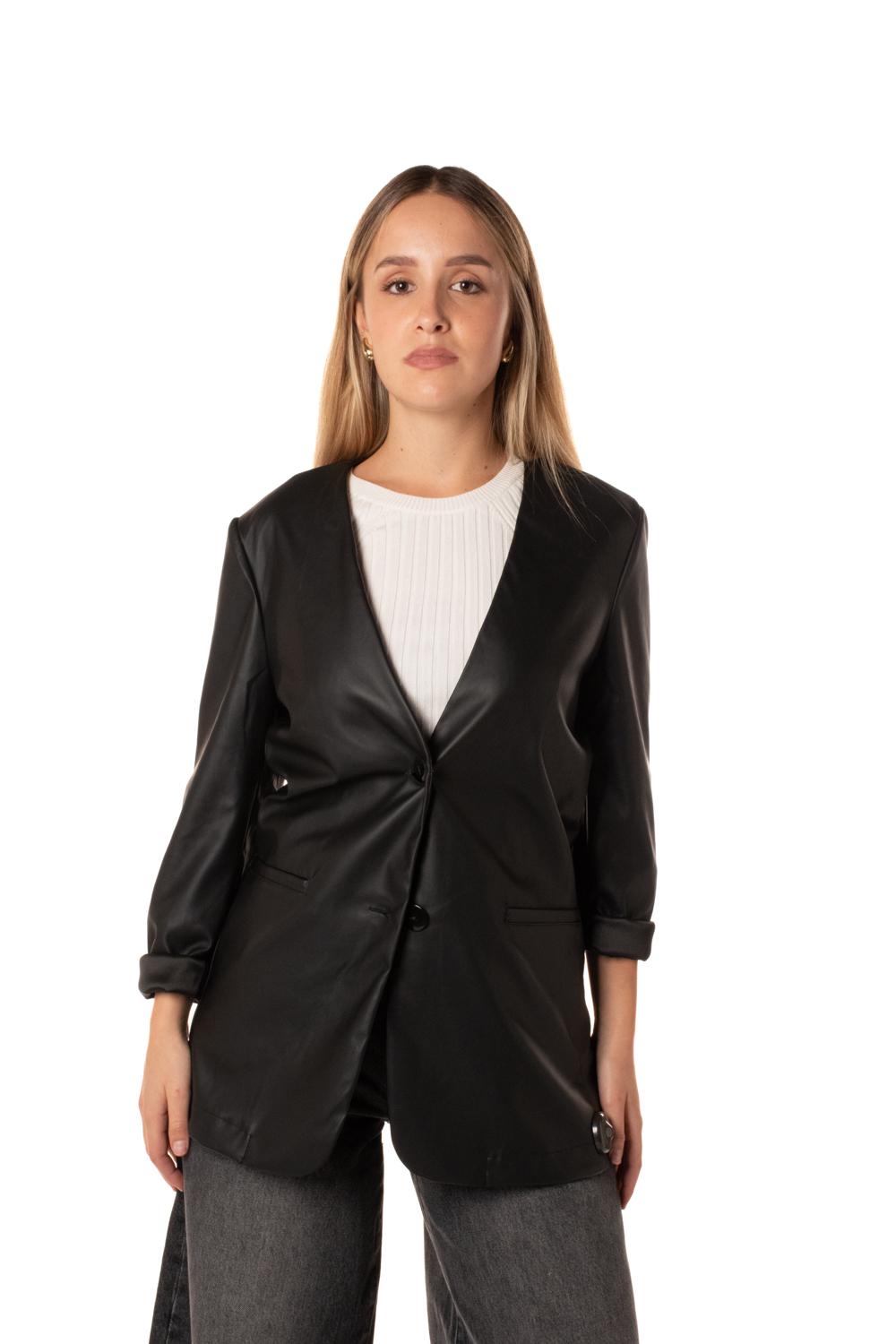 Giacca Soya Donna 15328978NERO JACQUELINE DE  YONG