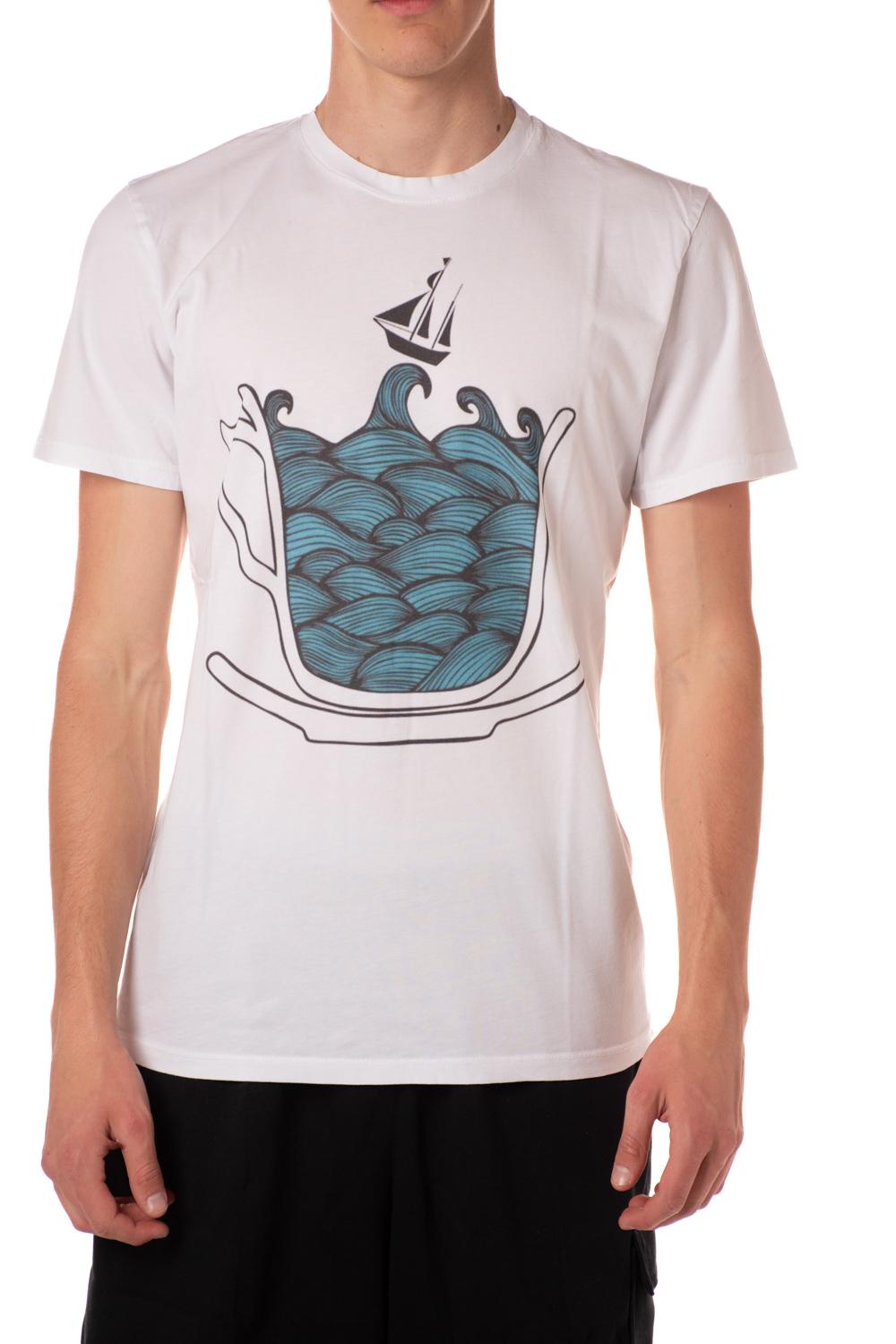 tshirt tazza mare uomo bianca MARE TAZZABIANCO IDENTIKO
