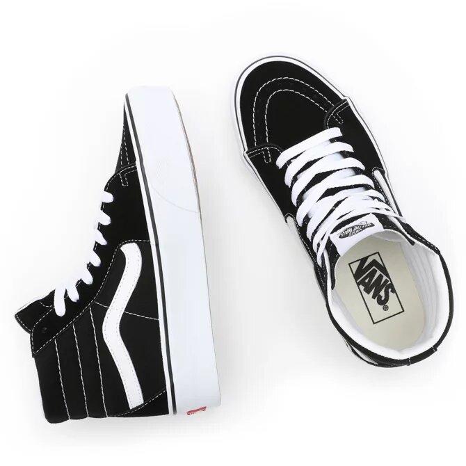 VANS SNEAKERS SK8-HI PLATFORM 2.0 BLACK/TRUE WHITE VN0A3TKN6BT1BLK/WHT VANS