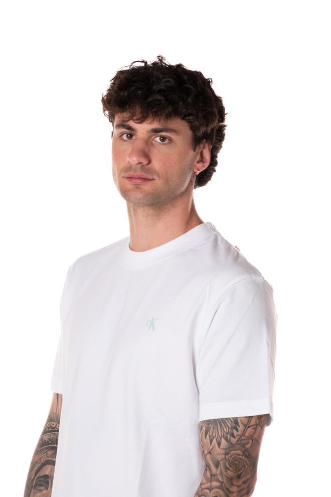 Tshirt Painted Uomo J307523BIANCO CALVIN KLEIN