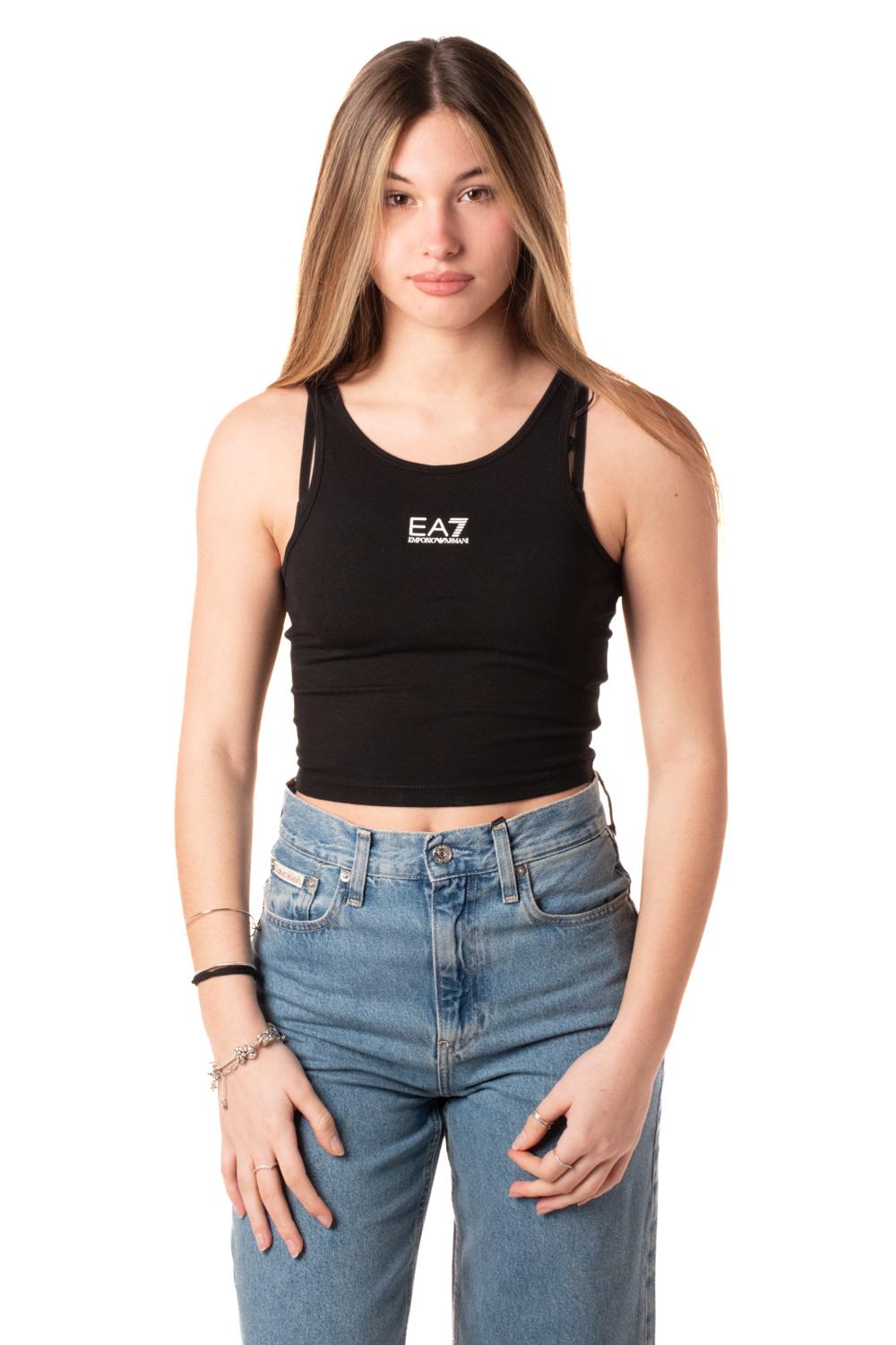 Canotta Logo Donna W000504NERO EA7