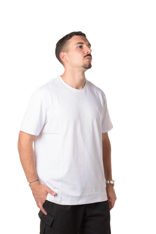 Tshirt Solid Crew Uomo LV040HM265BIANCO CALVIN KLEIN