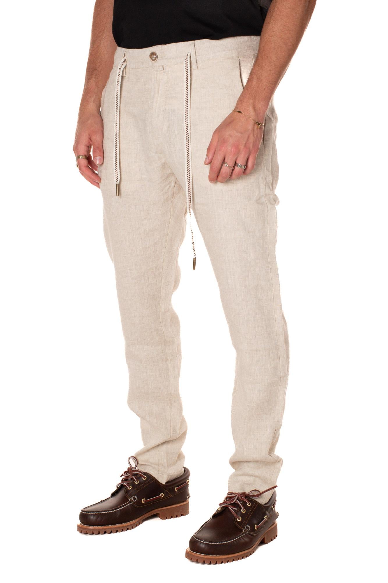 Pantalone Chino Lino Uomo 