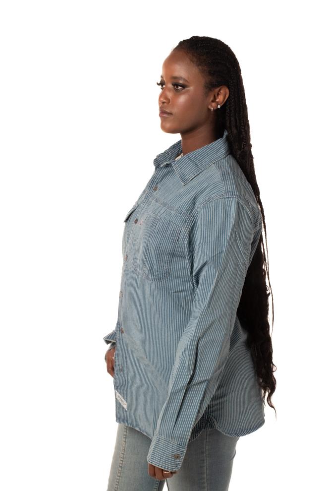 Camicia Worker Stripe Donna A7224-0010BLU LEVIS