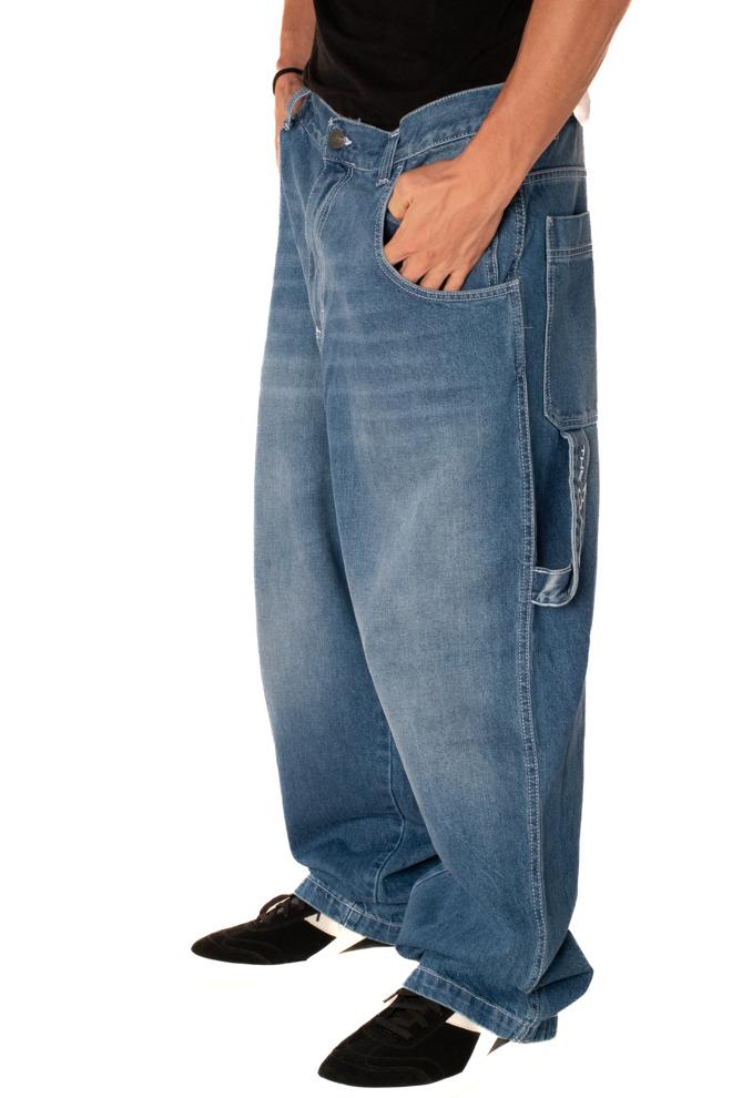 Jeans Baggy Carpenter Uomo R.BIANCO-LDNM660 BLUESKIN