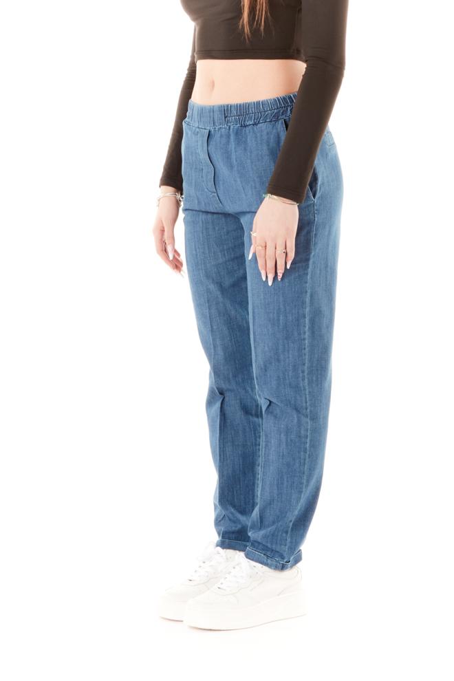 pantalone jeansato donna celeste PLS-I007BLU HAVEONE