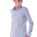 Camicia Slim Uomo Celeste TE002CELESTE TELAMIRA