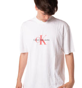 tshirt archival monologo uomo bianca J325427BIANCO CALVIN KLEIN
