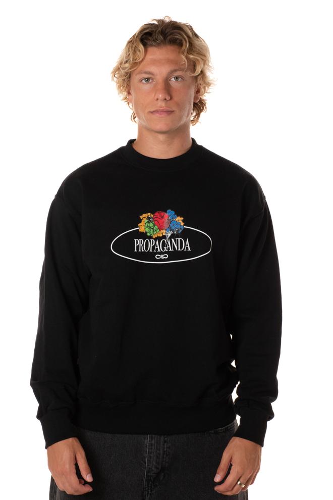 Felpa Rotten Uomo 25WPRFE535NERO PROPAGANDA