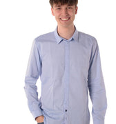 camicia uomo celeste 