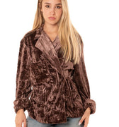 Blazer Velluto Donna HJ.ESVANMARRONE NUD