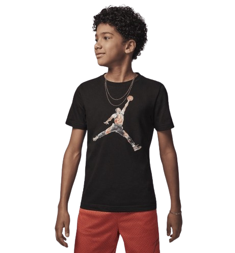 t-shirt watercolor jumpman bambino nera 95C900NERO JORDAN