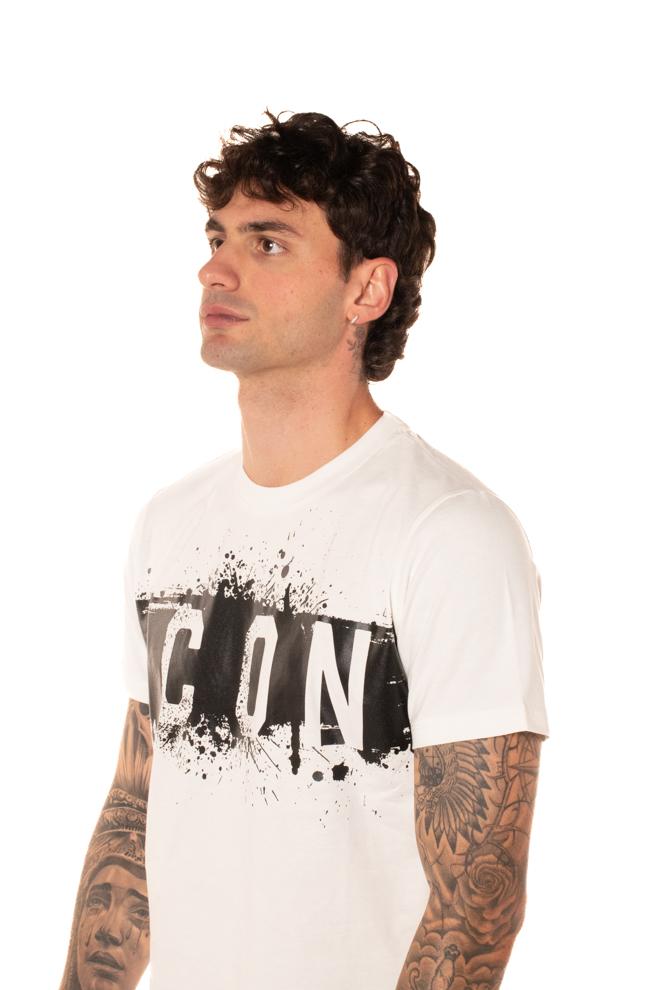 Tshirt Paintlogo Uomo T010BIANCO ICON