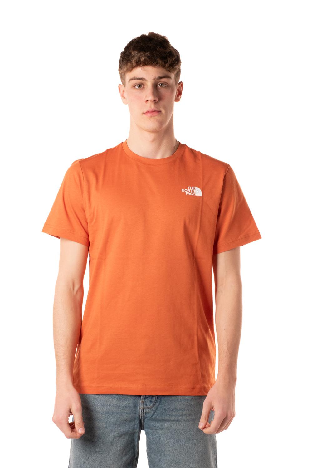 Tshirt Box Uomo NF0A87NPARANCIO THE NORTH FACE