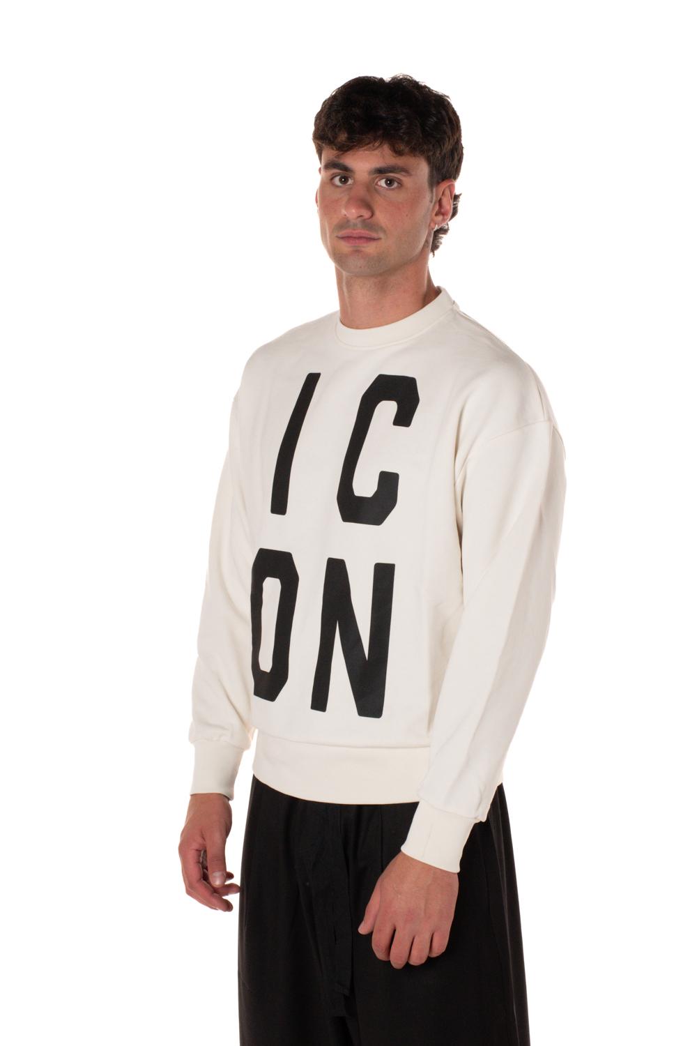 Felpa Big Logo Uomo IU9072FBIANCO ICON