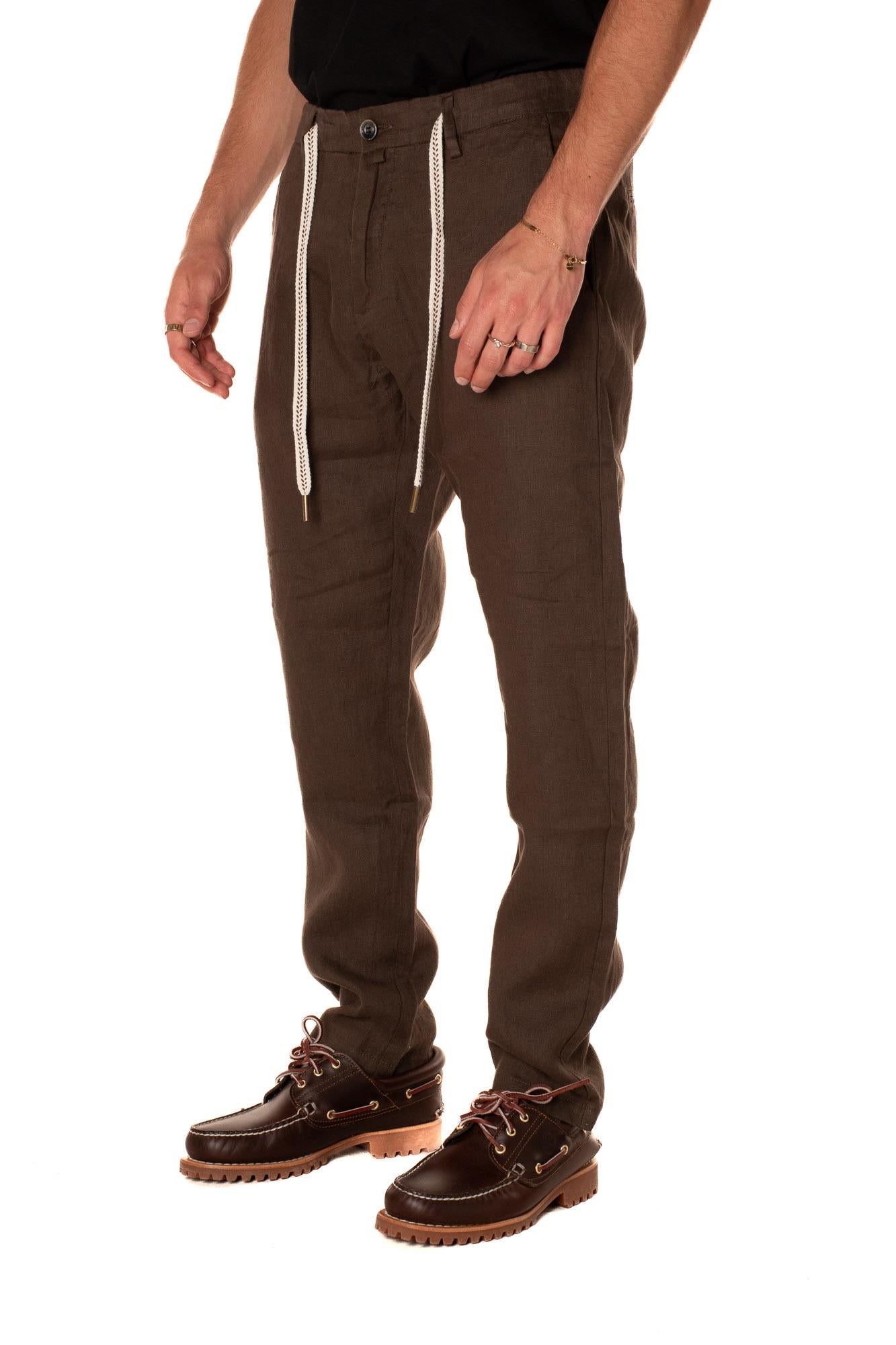 Pantalone Chino Lino Uomo 
