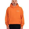 felpa logo uomo arancione 