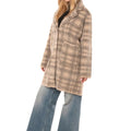 Cappotto Check Donna 