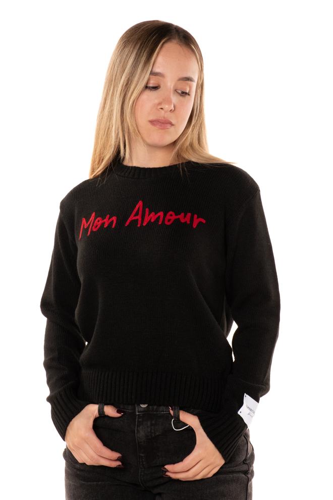 Pullover Mon amour Donna AK5117NERO SUPERCULTURE