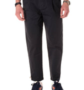 pantalone in cotone uomo navy 243438BLU BERNA