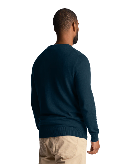 Maglione Misto Cotone Lana Uomo Blu KN400BLU LYLE & SCOTT