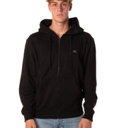 Felpa Woven Label Zip Uomo J306858NERO CALVIN KLEIN