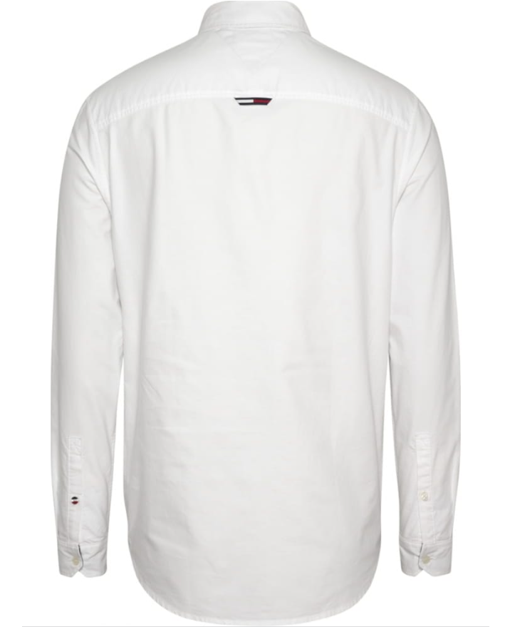 Tommy Jeans Camicia Classic Oxford Uomo DM15408BIANCO TOMMY JEANS
