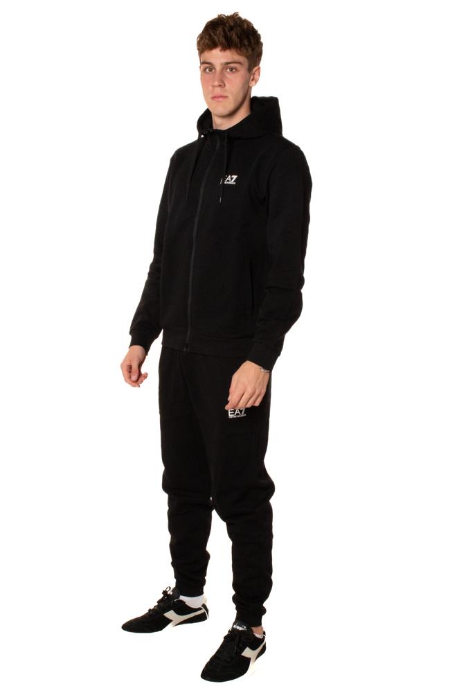 felpa zip + jogger 8NPV67NERO EA7