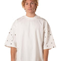 Tshirt Borchie Uomo PDP011BIANCO TOKYO COUTURE