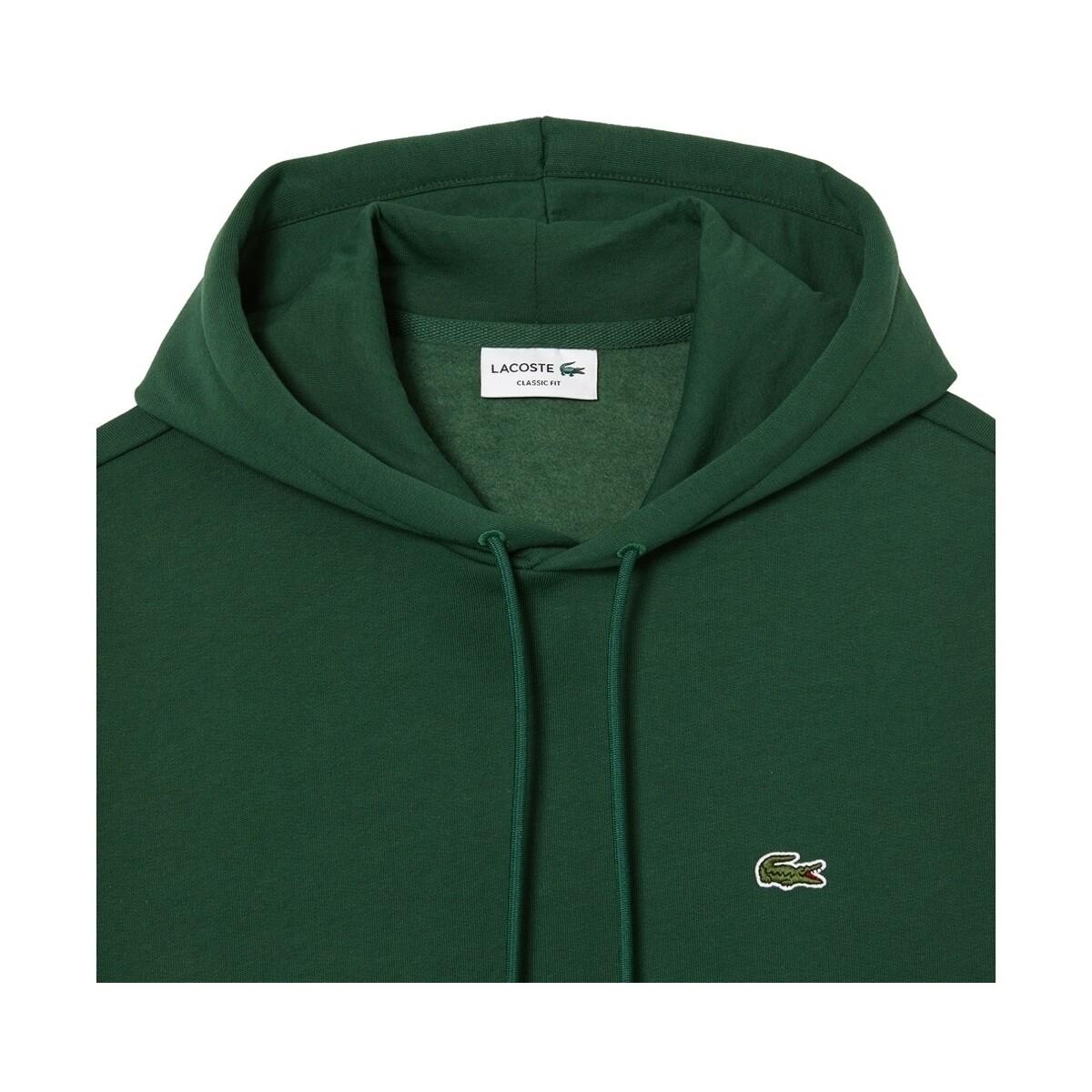 Felpa Cappuccio Uomo SH9623VERDE LACOSTE