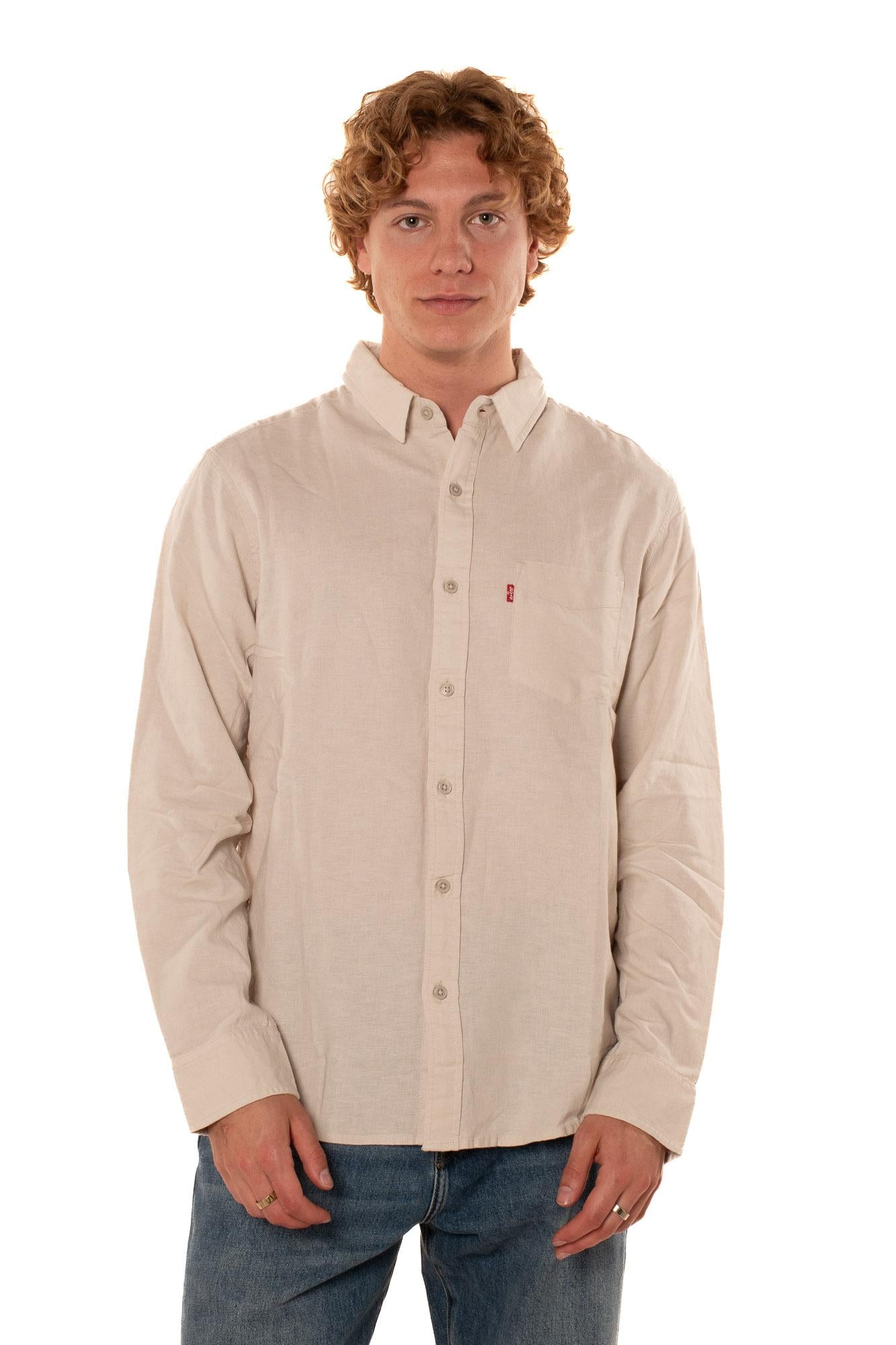 Camicia Misto Lino Uomo 
