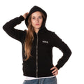 Felpa cappuccio con zip zana20023 donna nera S24ZANA20023NERO SHOE