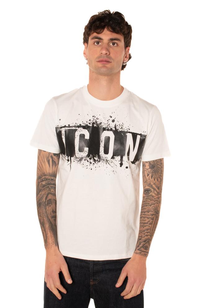 Tshirt Paintlogo Uomo T010BIANCO ICON