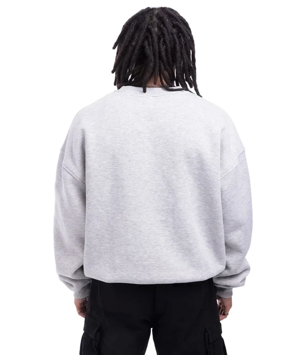 Felpa Oversize Crewneck Uomo Grigia OVERSIZED CRENECKGRIGIO PROHIBITED