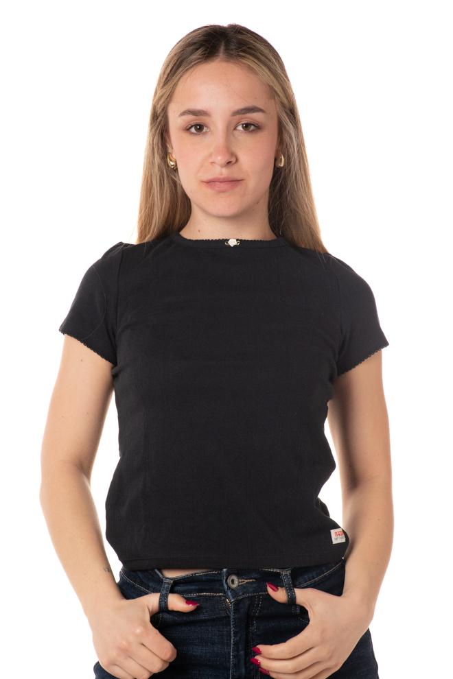Tshirt Flower Donna 0001L8NERO LEVIS