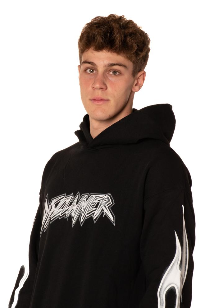 Felpa Flame Uomo 55139NERO DISCLAIMER