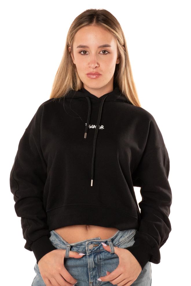 Felpa Crop Donna 55150NERO DISCLAIMER