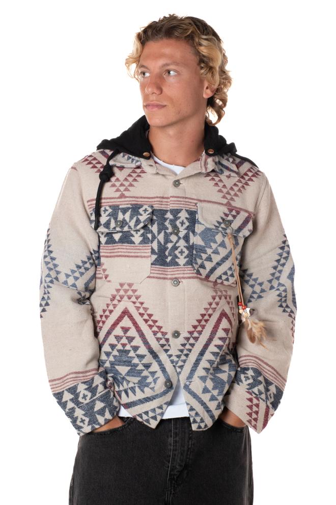 Giacca Overshirt Uomo M25227430BORD/BLU BERNA